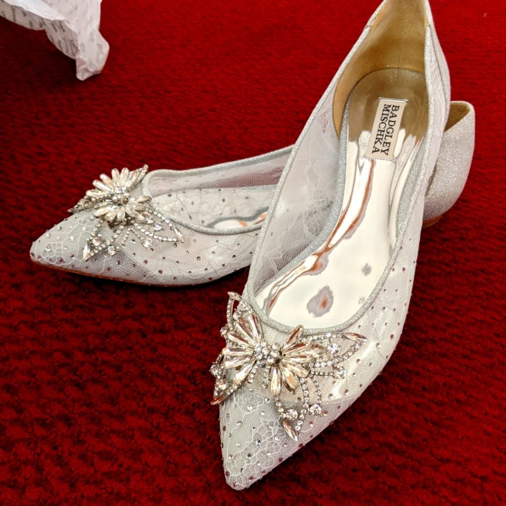 Kaitlin Pointed Toe Flat Badgley Mischka shoes